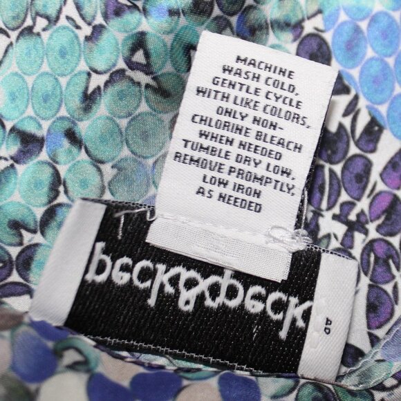 Peck & Peck Floral Pastel Color Peep-Hole Sleeve Blouse - Picture 10 of 11